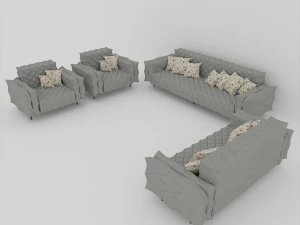 chester 7-seater sofa 3D Model
