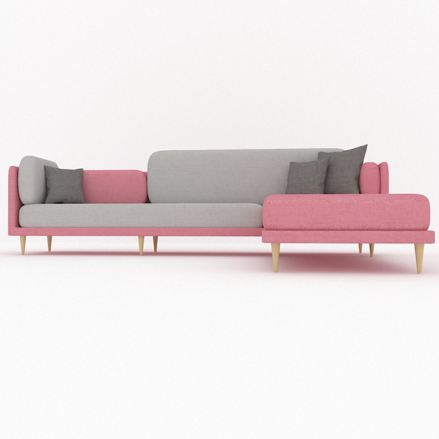 sofa furniture l Modello 3D .c4d .max .obj .3ds .fbx .stl .blend