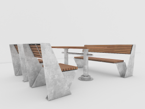 yard bench Modelo 3D