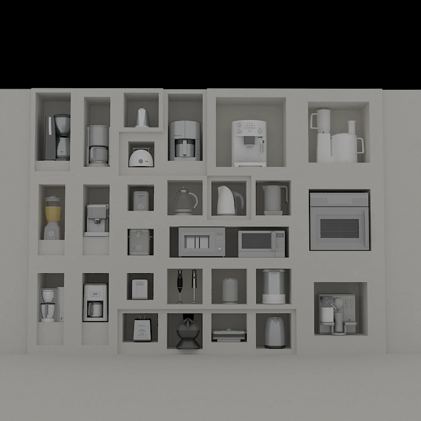 kitchenware 3D Model .c4d .max .obj .3ds .fbx .stl .blend 