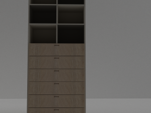 closet book shelf 3D 모델