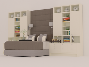 double bed 3D 모델