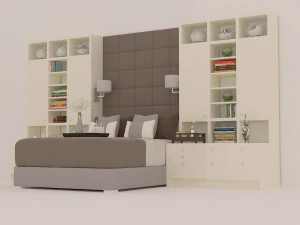 double bed 3D Model