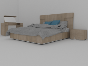 double bed 3D Model