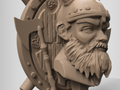 Viking Bust 3D printmodel