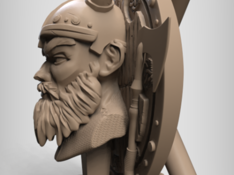 Viking Bust 3D printmodel