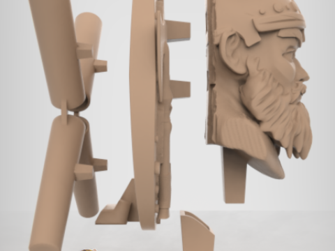 Viking Bust 3D printmodel