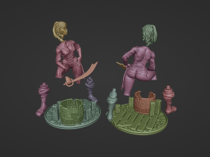 Pirate girl Model Cetak 3D