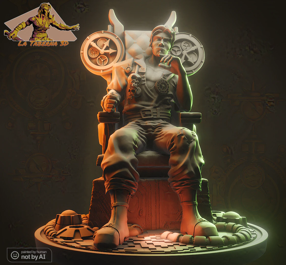 The Time Traveling Pirate 3D Print Model .c4d .max .obj .3ds .fbx .stl .blend 