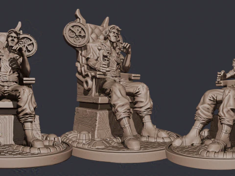 The Time Traveling Pirate 3D Print Model