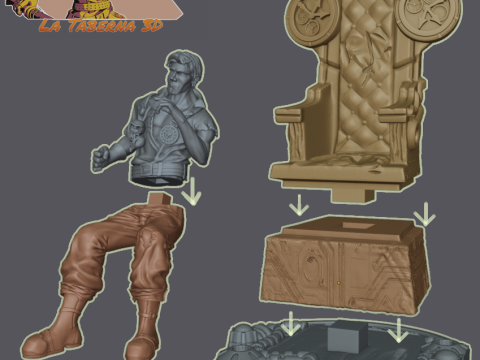 The Time Traveling Pirate 3D Print Model
