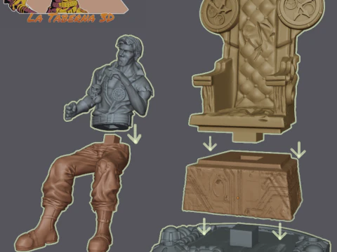 The Time Traveling Pirate 3D Print Model