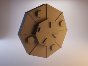shield low poly 3D 模型