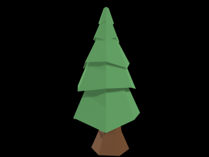 low poly trees Modelo 3D