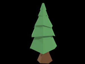 low poly trees 3D Model