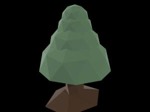 low poly trees Modelo 3D