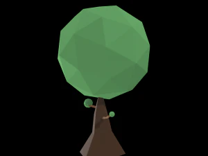 low poly trees 3D Model