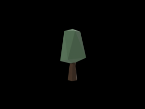 low poly trees Modelo 3D