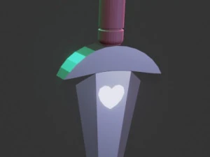 coração de lâmina Modelo 3D