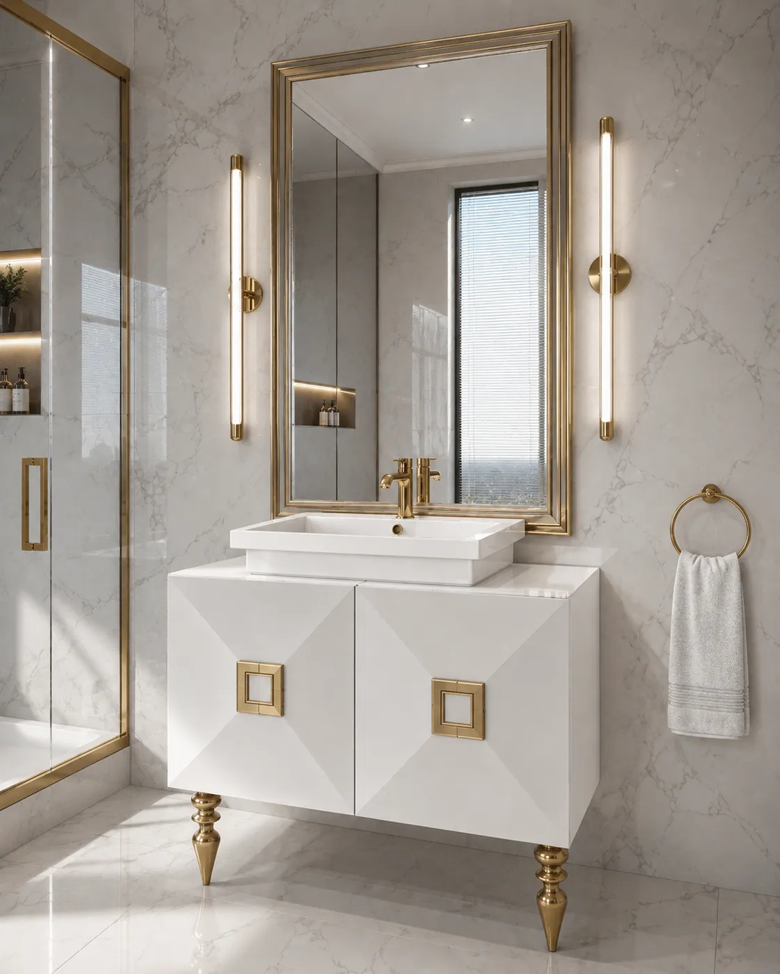 Classic Bathroom Vanity Set 3D Model .c4d .max .obj .3ds .fbx .stl .blend 