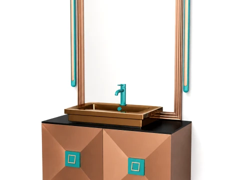 Classic Bathroom Vanity Set 3D Model