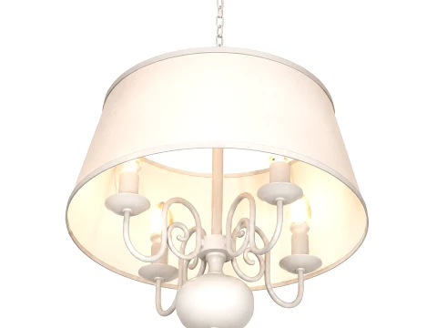 4-Light Candle Table Lamp 3D Model