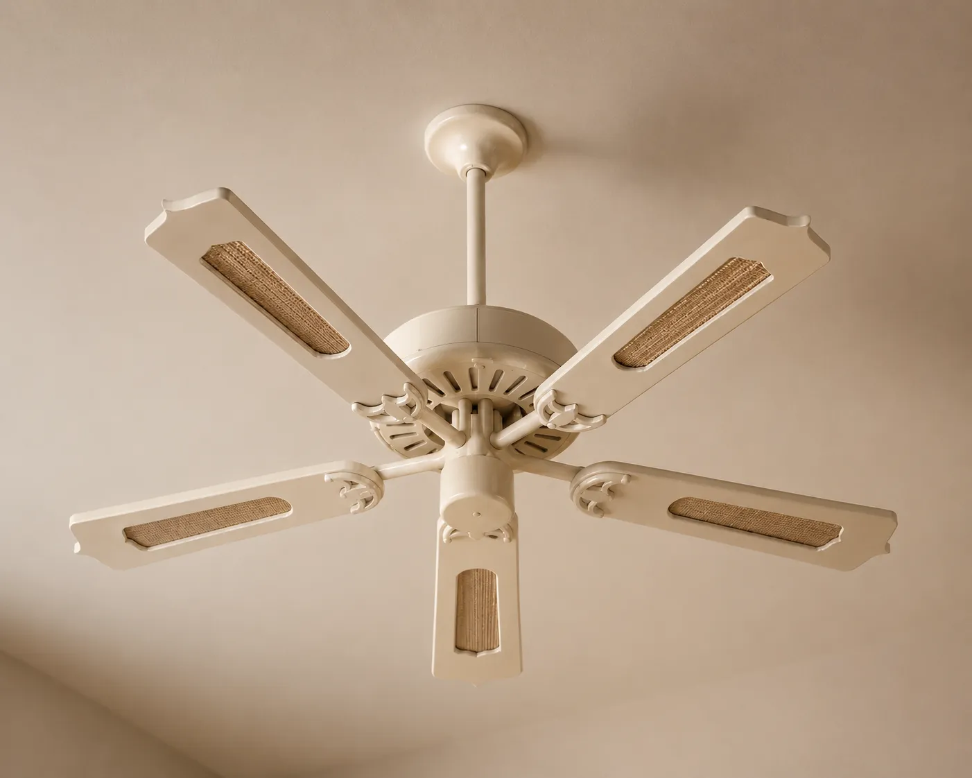 Classic 5-Blade Ceiling Fan 3D Model .c4d .max .obj .3ds .fbx .stl .blend 