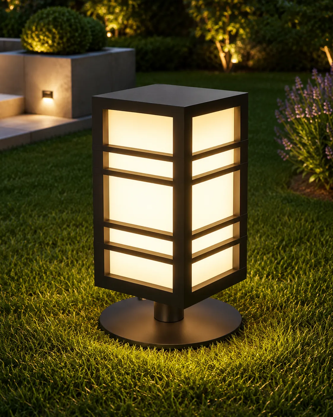 Box Garden Light 3D Model .c4d .max .obj .3ds .fbx .stl .blend