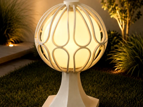 Lumière de jardin globe moderne Modèle 3D
