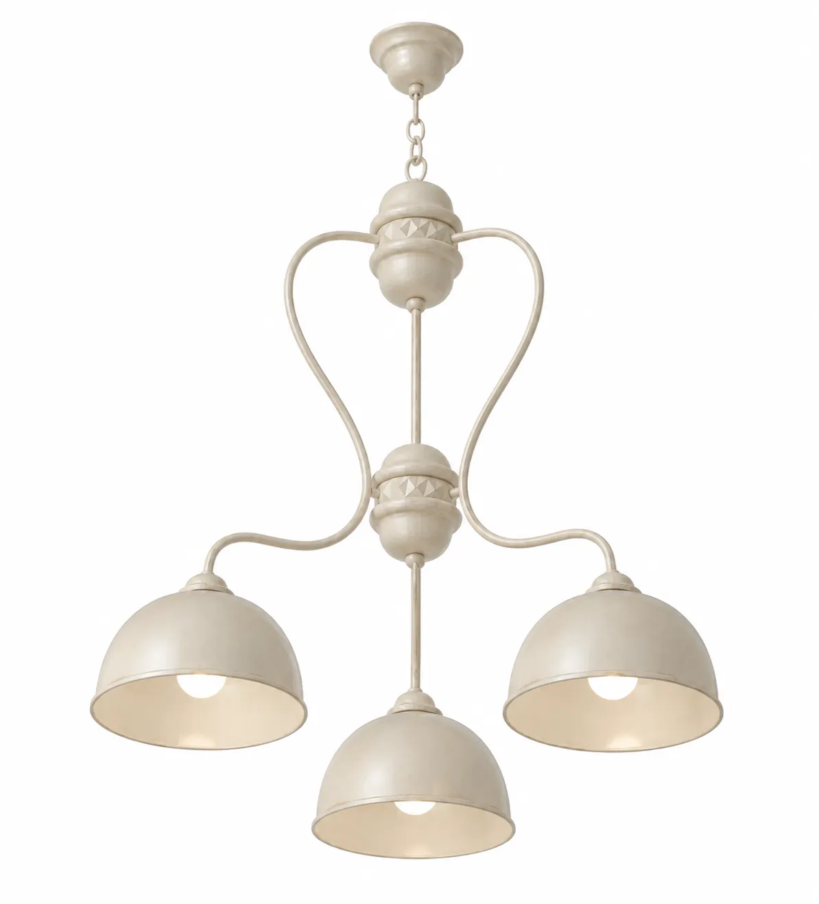 Modern Half Moon Triple Globe Pendant Light 3D Model .c4d .max .obj .3ds .fbx .stl .blend 