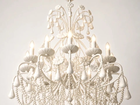 Luxury Crystal Chandelier 3D Model