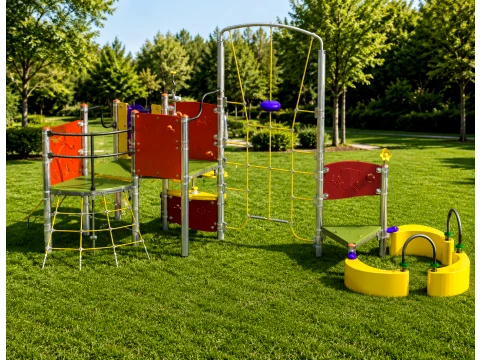 Modern Multifunctional Playground 3D Model