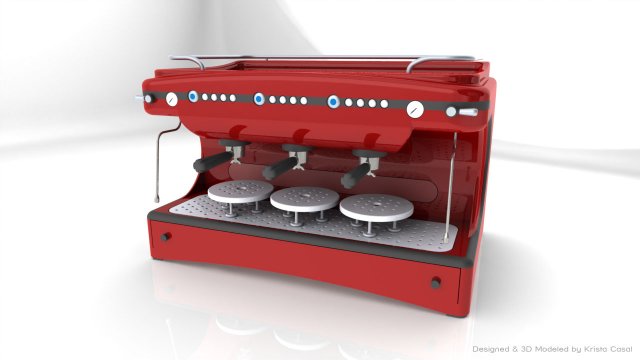 espresso machine model 3D Model .c4d .max .obj .3ds .fbx .stl .blend 