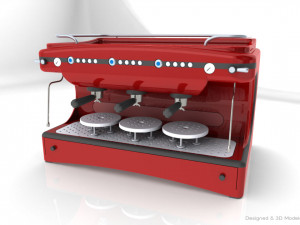 espresso machine model 3D Model