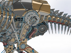 t-rex robotic 3Dモデル