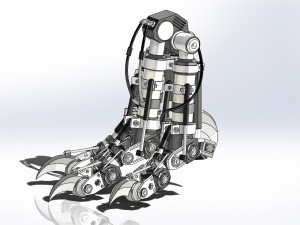 t-rex mechanical foot 3D Модель