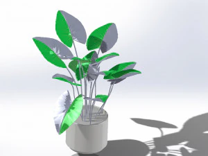 potted plants tree 1 model 3D Model