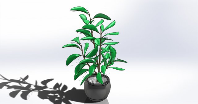 potted plants tree 2 model Modèle 3D .c4d .max .obj .3ds .fbx .stl .blend 