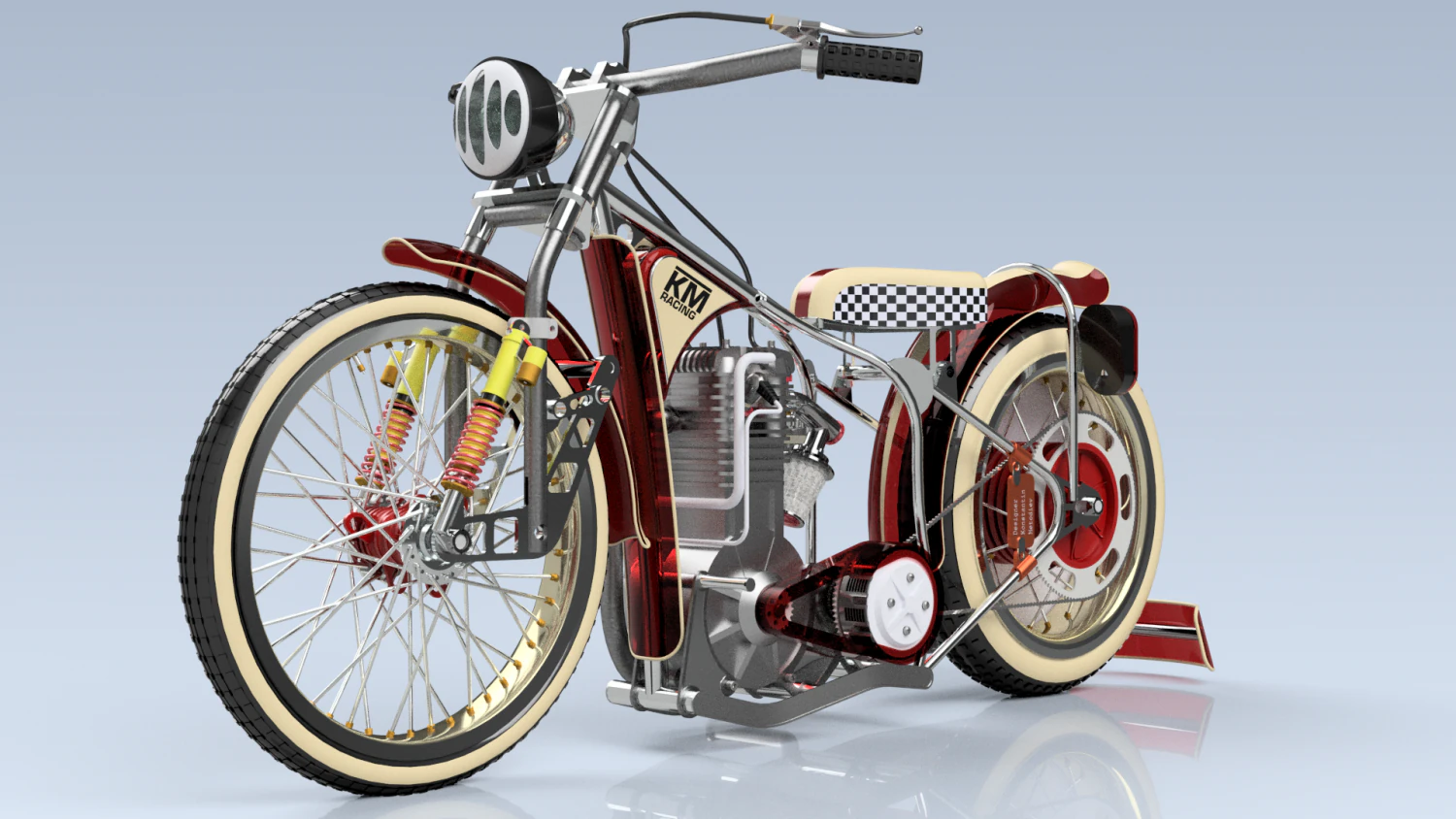 Bike motorcybike 3D Model .c4d .max .obj .3ds .fbx .stl .blend 