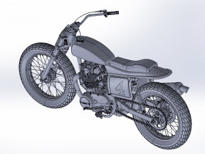 yamaha-xs-650 3D मॉडल