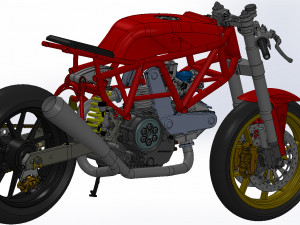 ducati cafe racer 3D Model