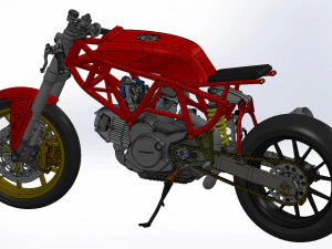 ducati cafe racer 3D Model