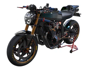 1100 GSXR Straßenmotorrad 3D Modell