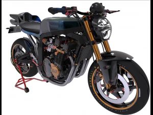 1100 gsxr streetbike motorcycle 3D Model