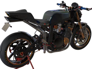 1100 gsxr streetbike motorcycle 3D Model