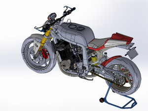 1100 gsxr streetbike motorcycle 3D 模型