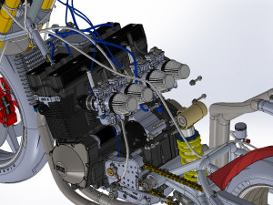 1100 gsxr streetbike motorcycle 3D 模型
