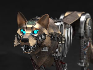 wolf robotic model 3D 模型