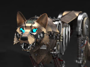 wolf robotic model 3D Model