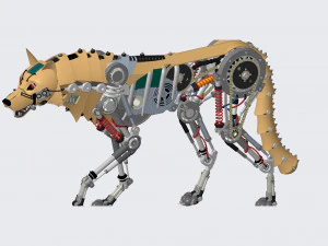 wolf robotic model 3D Model